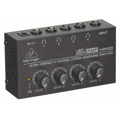 Behringer HA400 MicroAmp усилитель для наушников, цвет черный Behringer HA400 MicroAmp усилитель для наушников, цвет черный