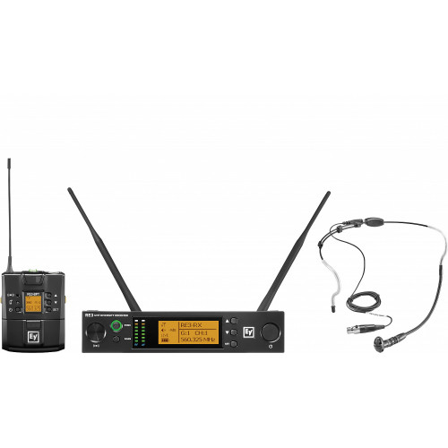 Electro-voice RE3-BPHW-6M радиосистема с головной гарнитурой и поясным передатчиком, 653–663МГц Electro-voice RE3-BPHW-6M радиосистема с головной гарнитурой и поясным передатчиком, 653–663МГц