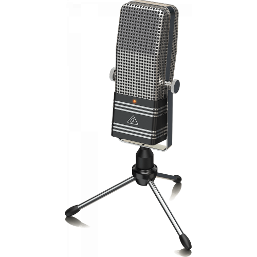 Behringer BV44 винтажный броадкастовый конденсаторный USB-микрофон из 1940-х, суперкардиоидный, диафрагма 14 мм, 50-17000 kHz, SPL 132 дБ, со стойкой Behringer BV44 винтажный броадкастовый конденсаторный USB-микрофон из 1940-х, суперкардиоидный, диафрагма 14 мм, 50-17000 kHz, SPL 132 дБ, со стойкой