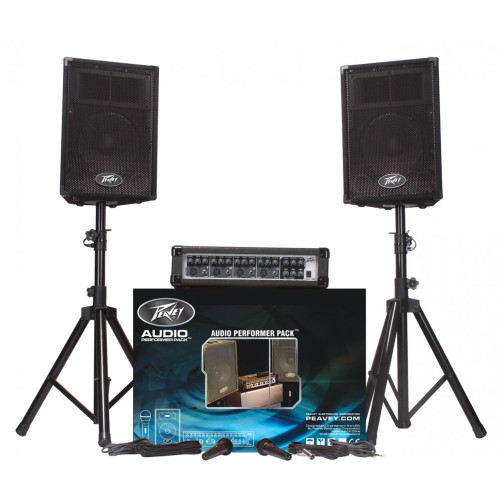 Peavey Audio Performer Pack портативная двухполосная акустическая система, RMS 100 Вт Peavey Audio Performer Pack портативная двухполосная акустическая система, RMS 100 Вт