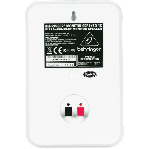 Behringer 1C-WH Monitor Speakers компактный монитор (пара), 2х100 Вт Behringer 1C-WH Monitor Speakers компактный монитор (пара), 2х100 Вт