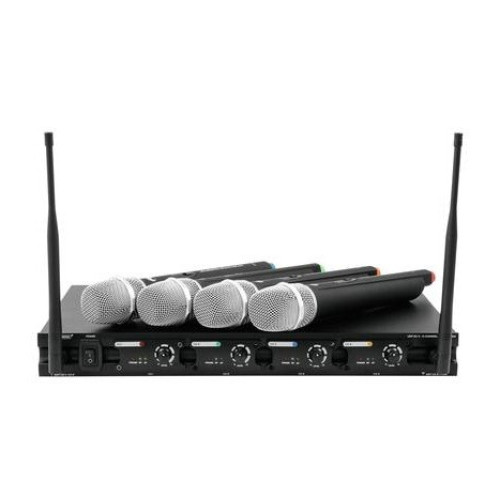 Omnitronic UHF-204 Wireless Mic System вокальная радиосистема Omnitronic UHF-204 Wireless Mic System вокальная радиосистема