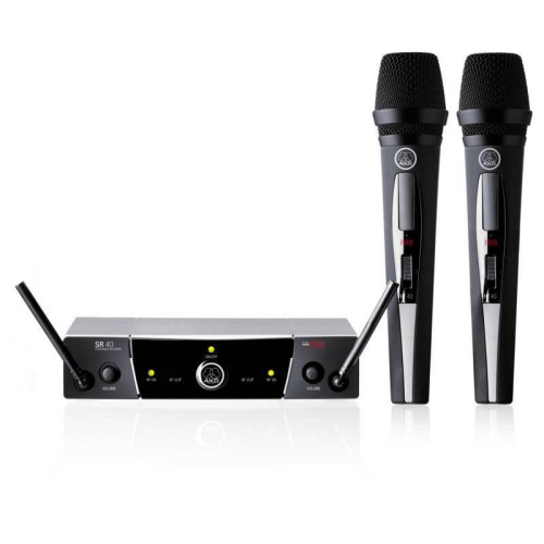 AKG WMS40Pro dual vocal радиосистема двойная вокальная с D880 AKG WMS40Pro dual vocal радиосистема двойная вокальная с D880