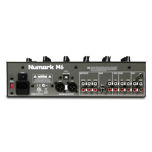 Numark M6 USB 4-канальный DJ-микшер Numark M6 USB 4-канальный DJ-микшер