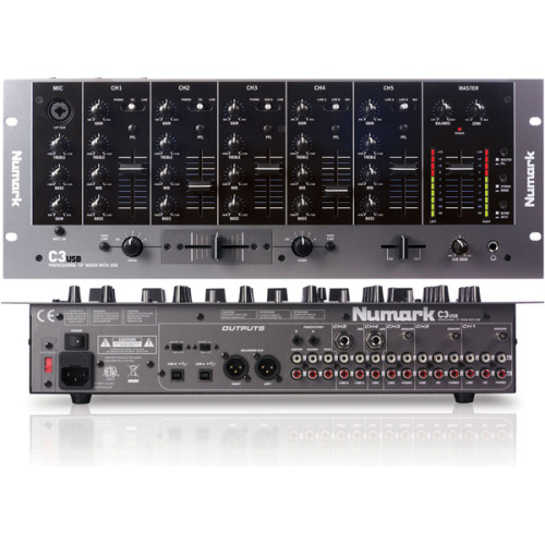 Numark C3USB 5-канальный 19` рэковый микшер Numark C3USB 5-канальный 19` рэковый микшер