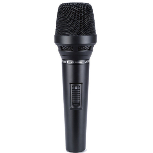 Lewitt MTP240DMs вокальный кардиоидный динамический микрофон с выключателем, 60 Гц - 18 кГц, 2 mV/Pa Lewitt MTP240DMs вокальный кардиоидный динамический микрофон с выключателем, 60 Гц - 18 кГц, 2 mV/Pa