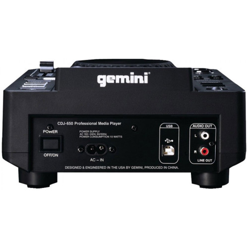 Gemini CDJ-650 DJ CD/USB/SD медиапроигрыватель Gemini CDJ-650 DJ CD/USB/SD медиапроигрыватель