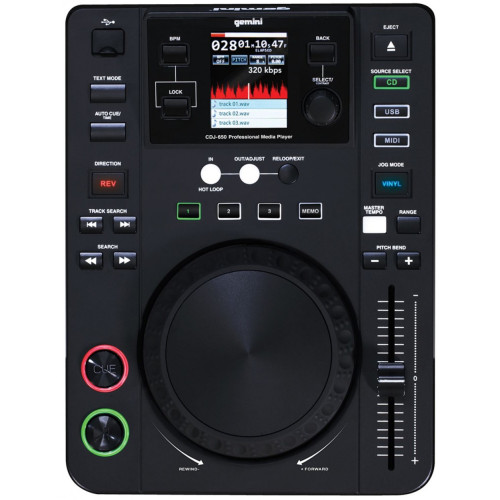 Gemini CDJ-650 DJ CD/USB/SD медиапроигрыватель Gemini CDJ-650 DJ CD/USB/SD медиапроигрыватель