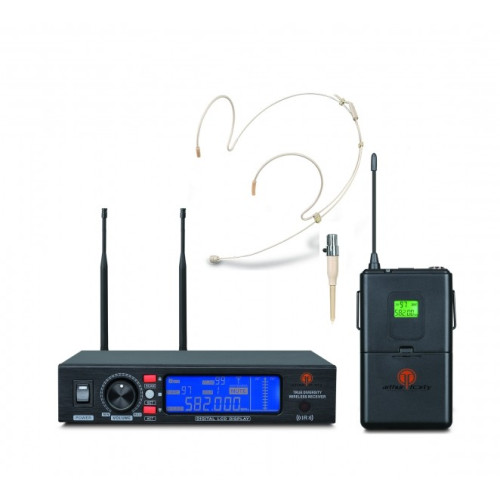 Arthur Forty U-990B радиосистема с оголовьем и поясным передатчиком UHF Arthur Forty U-990B радиосистема с оголовьем и поясным передатчиком UHF