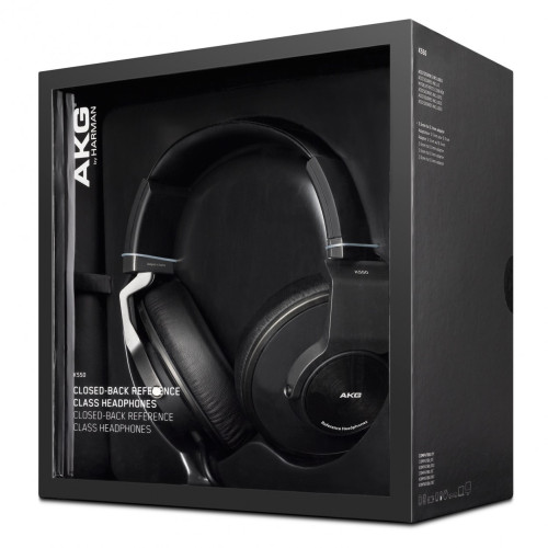 AKG K550 закрытые динамические наушники, цвет черный AKG K550 закрытые динамические наушники, цвет черный