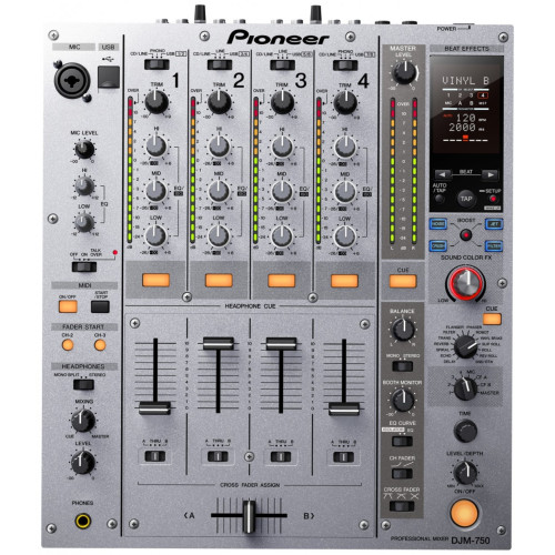 Pioneer DJM-750-S 4-х канальный микшерный пульт