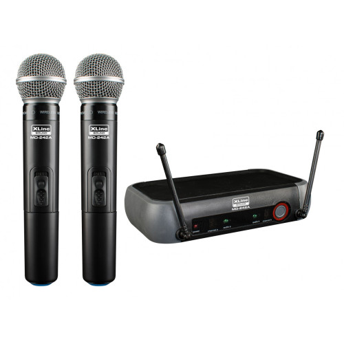 Xline MD-242A радиосистема c двумя ручными передатчиками, частота 470-865 мГц Xline MD-242A радиосистема c двумя ручными передатчиками, частота 470-865 мГц
