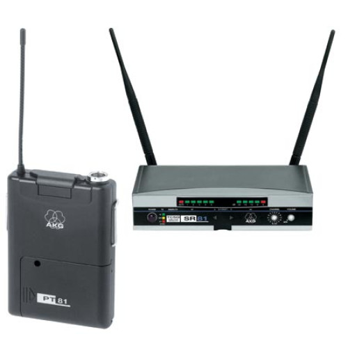 AKG WMS81PT Set UHF радиосистема, комплект: двухантенный приемник+портативный передатчик (без микрофона) AKG WMS81PT Set UHF радиосистема, комплект: двухантенный приемник+портативный передатчик (без микрофона)