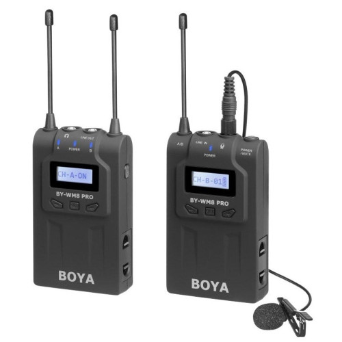 Boya BY-WM8 Pro-K1 накамерная радиосистема с петличным микрофоном Boya BY-WM8 Pro-K1 накамерная радиосистема с петличным микрофоном