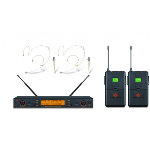 Arthur Forty U-9300B UHF PSC двухканальная радиосистема UHF с двумя оголовьями, переключаемые частоты Arthur Forty U-9300B UHF PSC двухканальная радиосистема UHF с двумя оголовьями, переключаемые частоты