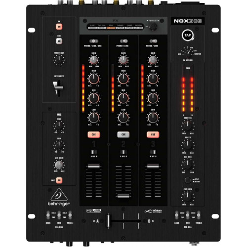 Behringer NOX606 PRO Mixer DJ микшерный пульт со встроенным USB интерфейсом Behringer NOX606 PRO Mixer DJ микшерный пульт со встроенным USB интерфейсом