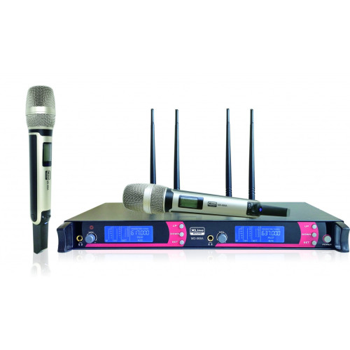 XLine MD-968A радиосистема двухканальная c двумя ручными передатчиками XLine MD-968A радиосистема двухканальная c двумя ручными передатчиками