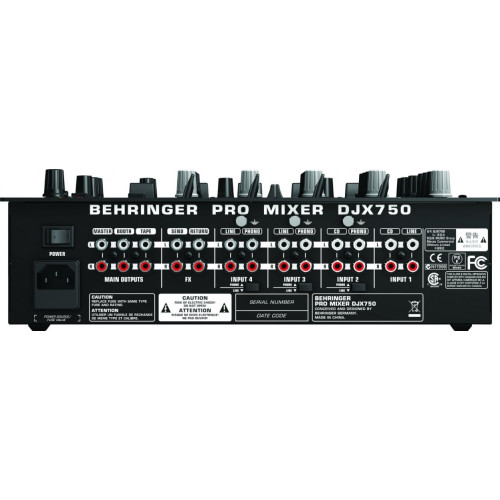 Behringer DJX750 PRO Mixer 5-канальный DJ-микшер Behringer DJX750 PRO Mixer 5-канальный DJ-микшер