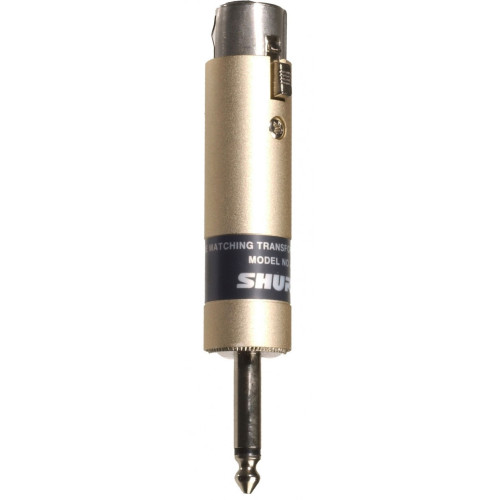 Shure A85F линейный адаптер, микрофонный преобразователь низкого/высокого импедансов Shure A85F линейный адаптер, микрофонный преобразователь низкого/высокого импедансов