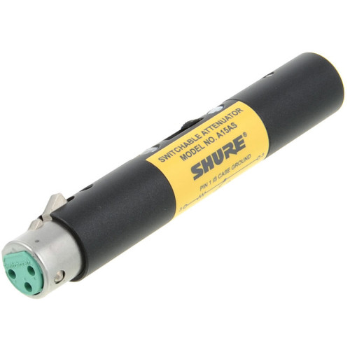Shure A15AS аттенюатор с выключателем, понижение на 15, 20 и 25 дБ Shure A15AS аттенюатор с выключателем, понижение на 15, 20 и 25 дБ