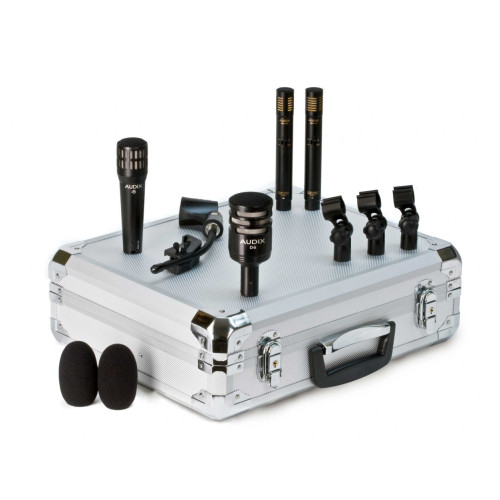Audix DP Quad комплект из 4 микрофонов для ударных инструментов, i5, D6, 2 x ADX51, кейс Audix DP Quad комплект из 4 микрофонов для ударных инструментов, i5, D6, 2 x ADX51, кейс