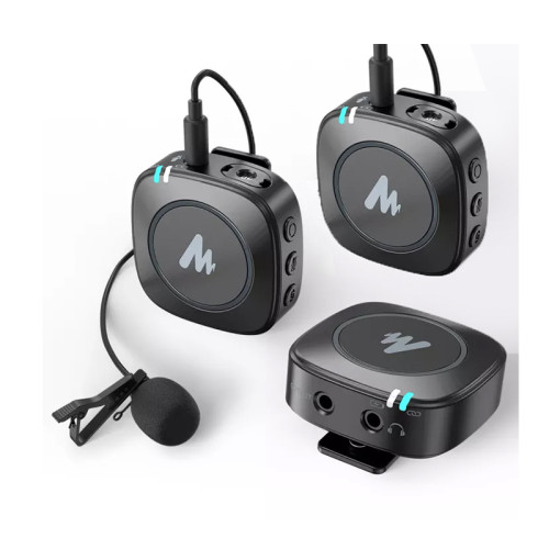 Maono AU-WM820 A2 двухканальная накамерная беcпроводная система, 2 передатчика Maono AU-WM820 A2 двухканальная накамерная беcпроводная система, 2 передатчика