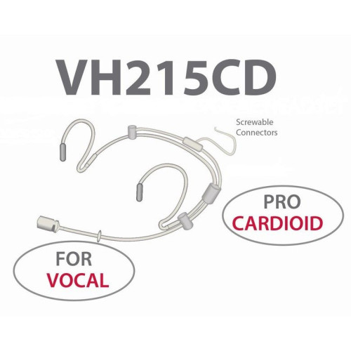 AV-Jefe VH 215CD Bl минимикрофон с оголовьем, цвет черный AV-Jefe VH 215CD Bl минимикрофон с оголовьем, цвет черный