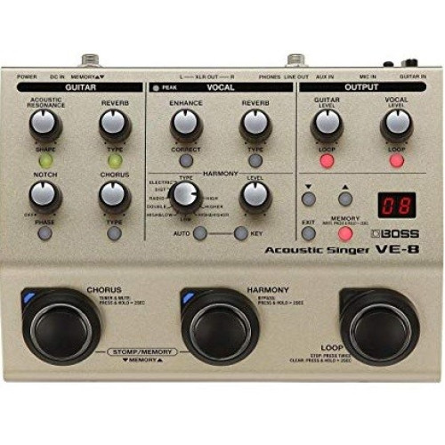 Boss VE-8 вокальный процессор Boss VE-8 вокальный процессор