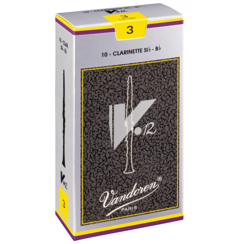 Vandoren CR193 трости для кларнета Bb V12 №3 (10 шт. в серой пачке) Vandoren CR193 трости для кларнета Bb V12 №3 (10 шт. в серой пачке)