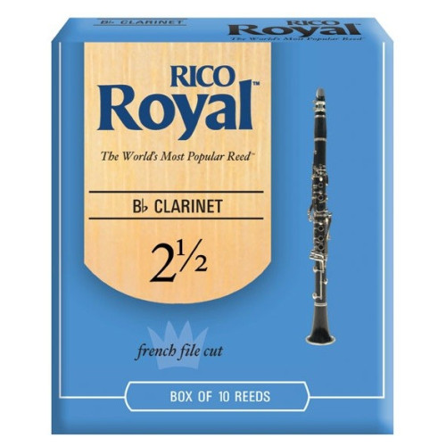 Rico Royal RCB1025 BB Clar, #2.5, 10 BX трости для кларнета Bb, размер 2.5, 10 шт