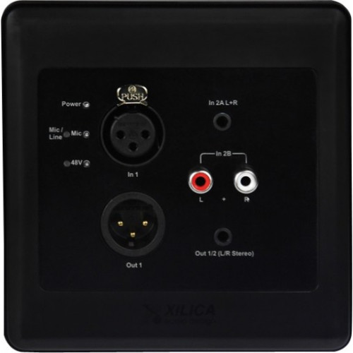 Xilica R22-WP-M панель аудио измерений с двойными 2 in/ 2 out разъемами Dante, XLR RCA Mini Xilica R22-WP-M панель аудио измерений с двойными 2 in/ 2 out разъемами Dante, XLR RCA Mini