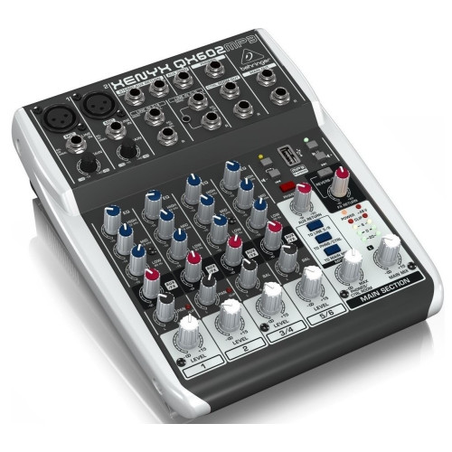 Behringer QX602MP3 микшер, 6 каналов, встроенный MP3-плеер Behringer QX602MP3 микшер, 6 каналов, встроенный MP3-плеер