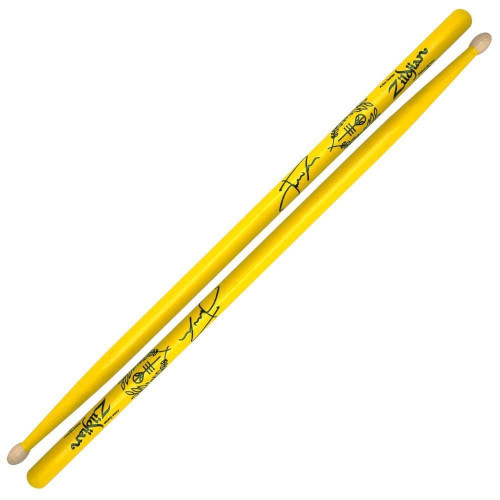 Zildjian ZASJD2 Josh Dun 2 Artist Series барабанные палочки, цвет желтый Zildjian ZASJD2 Josh Dun 2 Artist Series барабанные палочки, цвет желтый