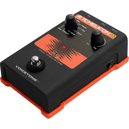 TC Helicon VoiceTone R1 напольная вокальная педаль эффекта реверберации TC Helicon VoiceTone R1 напольная вокальная педаль эффекта реверберации