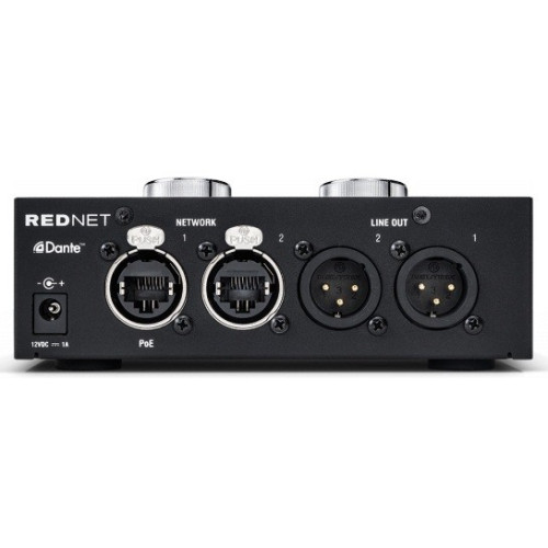 Focusrite RedNet AM2 мониторный стерео модуль для аудио сети Dante Focusrite RedNet AM2 мониторный стерео модуль для аудио сети Dante