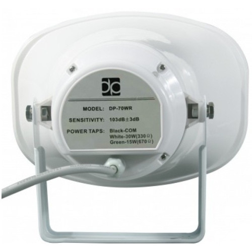 Direct Power Technology DP-70WR всепогодная рупорная акустическая система, цвет белый Direct Power Technology DP-70WR всепогодная рупорная акустическая система, цвет белый