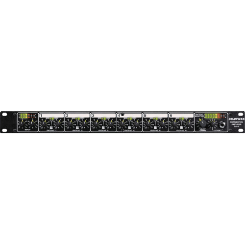 Drawmer DA-6 дистрибьютор линейного сигнала 2 x 6 стерео / 1x12 моно, XLR Drawmer DA-6 дистрибьютор линейного сигнала 2 x 6 стерео / 1x12 моно, XLR