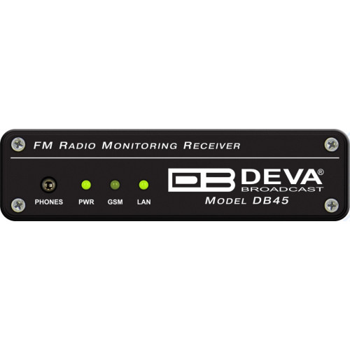 Deva Broadcast DB45 компактный мониторинговый FM-приемник с Ethernet портом Deva Broadcast DB45 компактный мониторинговый FM-приемник с Ethernet портом