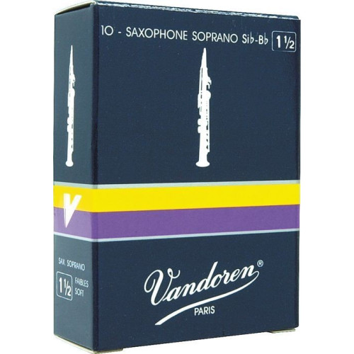 Vandoren SR202 трости для саксофона сопрано №2 (10 шт. в пачке) Vandoren SR202 трости для саксофона сопрано №2 (10 шт. в пачке)