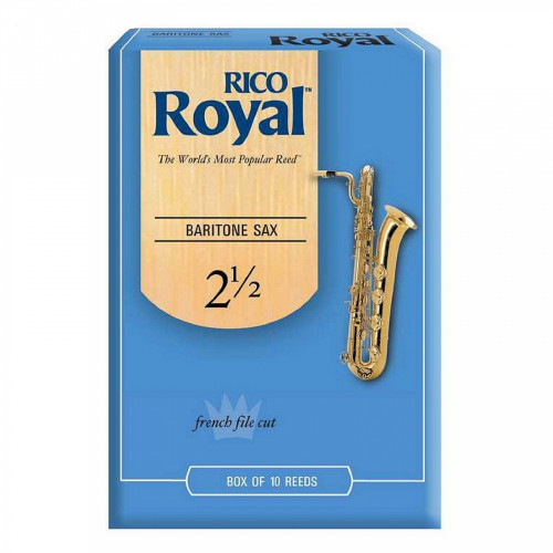 Rico RLB1025 трости для баритон-саксофона, Royal (2 1/2), 10 шт. В пачке Rico RLB1025 трости для баритон-саксофона, Royal (2 1/2), 10 шт. В пачке