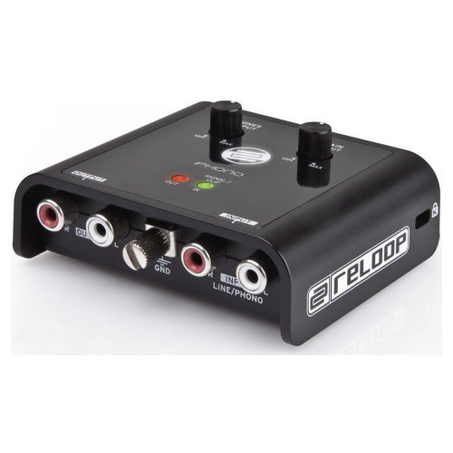 Reloop iPhono 2 USB-интерфейс, 2 входа/2 выхода Phono/Line Reloop iPhono 2 USB-интерфейс, 2 входа/2 выхода Phono/Line
