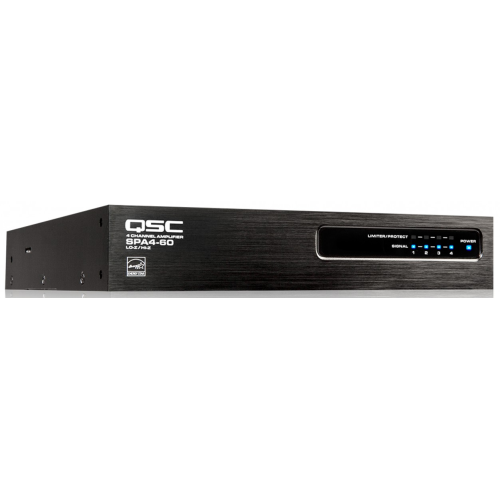 QSC SPA4-60 4-канальный усилитель мощности, 100В QSC SPA4-60 4-канальный усилитель мощности, 100В