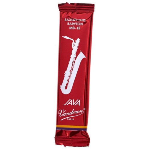 Vandoren Java Red Cut 3.0 (SR343R) трость для баритон-саксофона №3.0, 1 шт Vandoren Java Red Cut 3.0 (SR343R) трость для баритон-саксофона №3.0, 1 шт