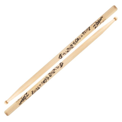 Zildjian ZASTBF Travis Barker Famous Artist Series барабанные палочки с деревянным наконечником, именные Zildjian ZASTBF Travis Barker Famous Artist Series барабанные палочки с деревянным наконечником, именные