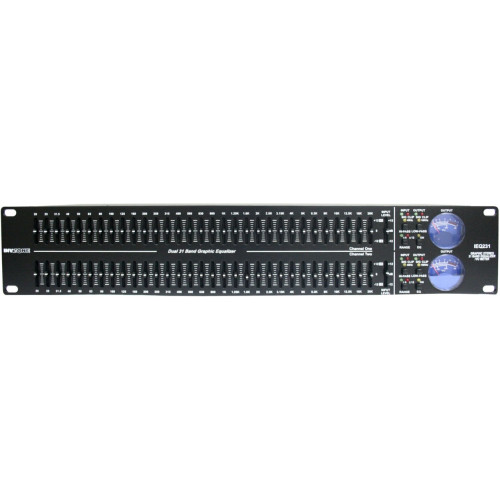 Invotone IEQ231 1/3 октавный, 31 полосный, двухканальный эквалайзер Invotone IEQ231 1/3 октавный, 31 полосный, двухканальный эквалайзер