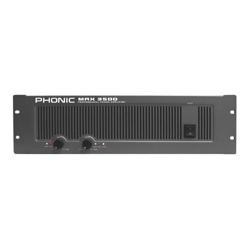 Phonic MAX 3500 усилитель мощности, 2х1200 Вт/4 Ом (2x800 Вт/8 Ом), 2U Phonic MAX 3500 усилитель мощности, 2х1200 Вт/4 Ом (2x800 Вт/8 Ом), 2U