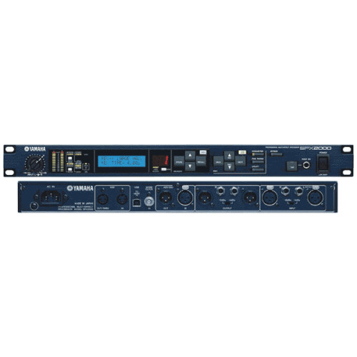 Yamaha SPX2000 цифровой процессор эффектов 24bit / 96kHz, 3 memory banks, 5 цвет. LCD, AES / EBU