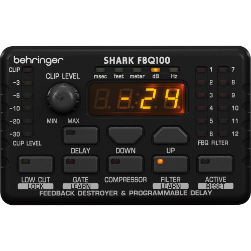 Behringer FBQ100 Shark цифровой подавитель обратной связи Behringer FBQ100 Shark цифровой подавитель обратной связи