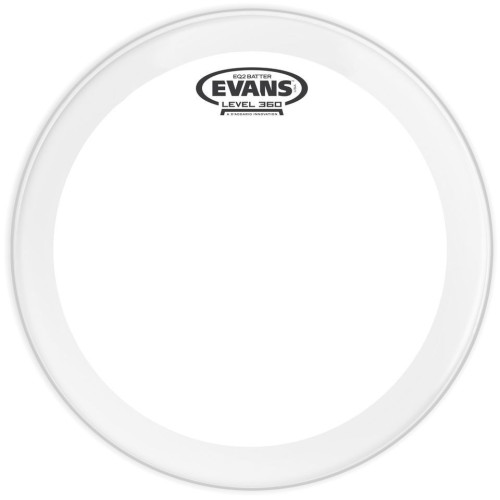 Evans BD20GB2 EQ2 Clear 20" пластик для бас-барабана, двойной прозрачный с двумя демпферными кольцами