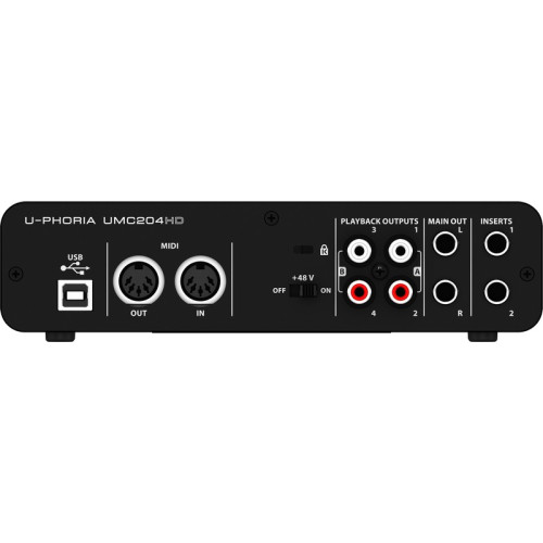 Behringer UMC204HD MIDI интерфейс Behringer UMC204HD MIDI интерфейс